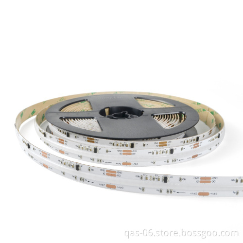 24V RGB COB Strip Light: 840 LEDs, Multicolor, RGBW, RGBWW, 12mm Spotless Flex LED Strip